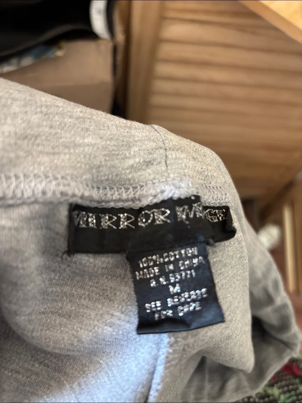 Gray Wide Leg Capris Medium